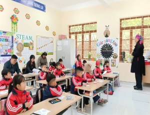 Tổ khối 1 tổ chức chuyên đề HĐTN: Tết quê em, vui xuân lễ phép