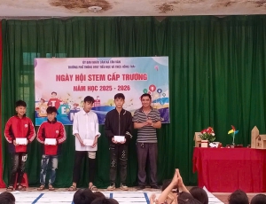 Ngày hội STEM – Khám phá và sáng tạo khoa học  tại Trường PTDTBT Tiểu học và THCS Hồng Thái